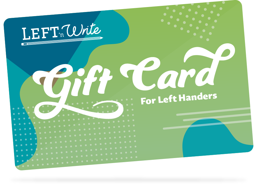 Left Handed Gift Card for Birthdays, Christmas. Present for Left Handed Children and Adluts.