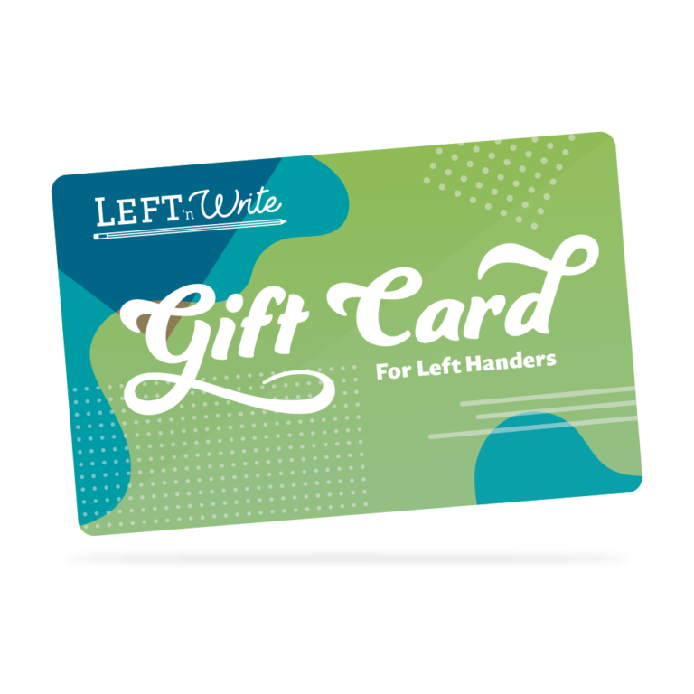 Left Handed Gift Card for Birthdays, Christmas. Present for Left Handed Children and Adluts.