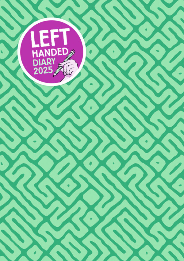 Front Cover of Left-handed Diary 2025